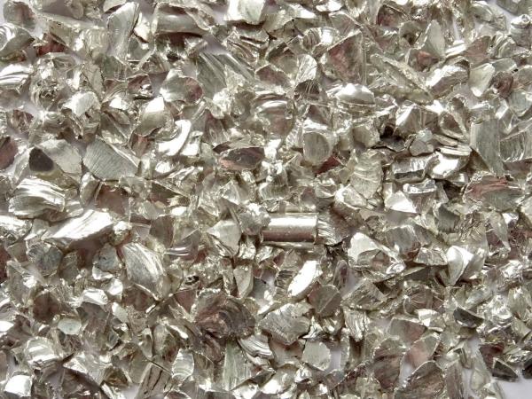 Glassteine silber, 3-6 mm/1 kg